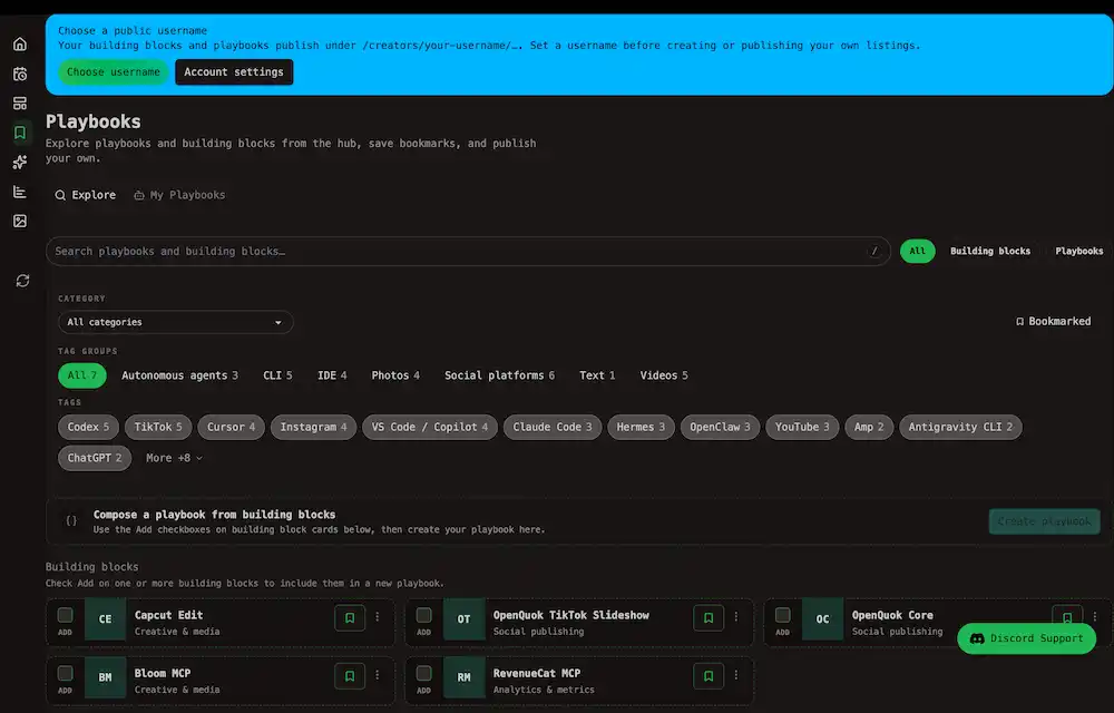 Account -> RedPanda Playbook management tab